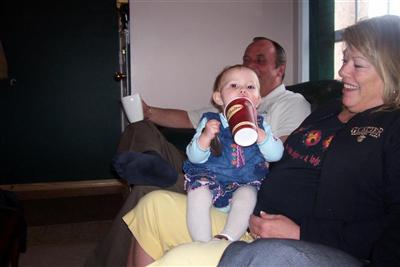 Oh no, another child addicted to Timmies-just kidding